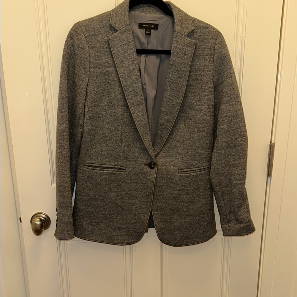 Ann Taylor Gray Blazer